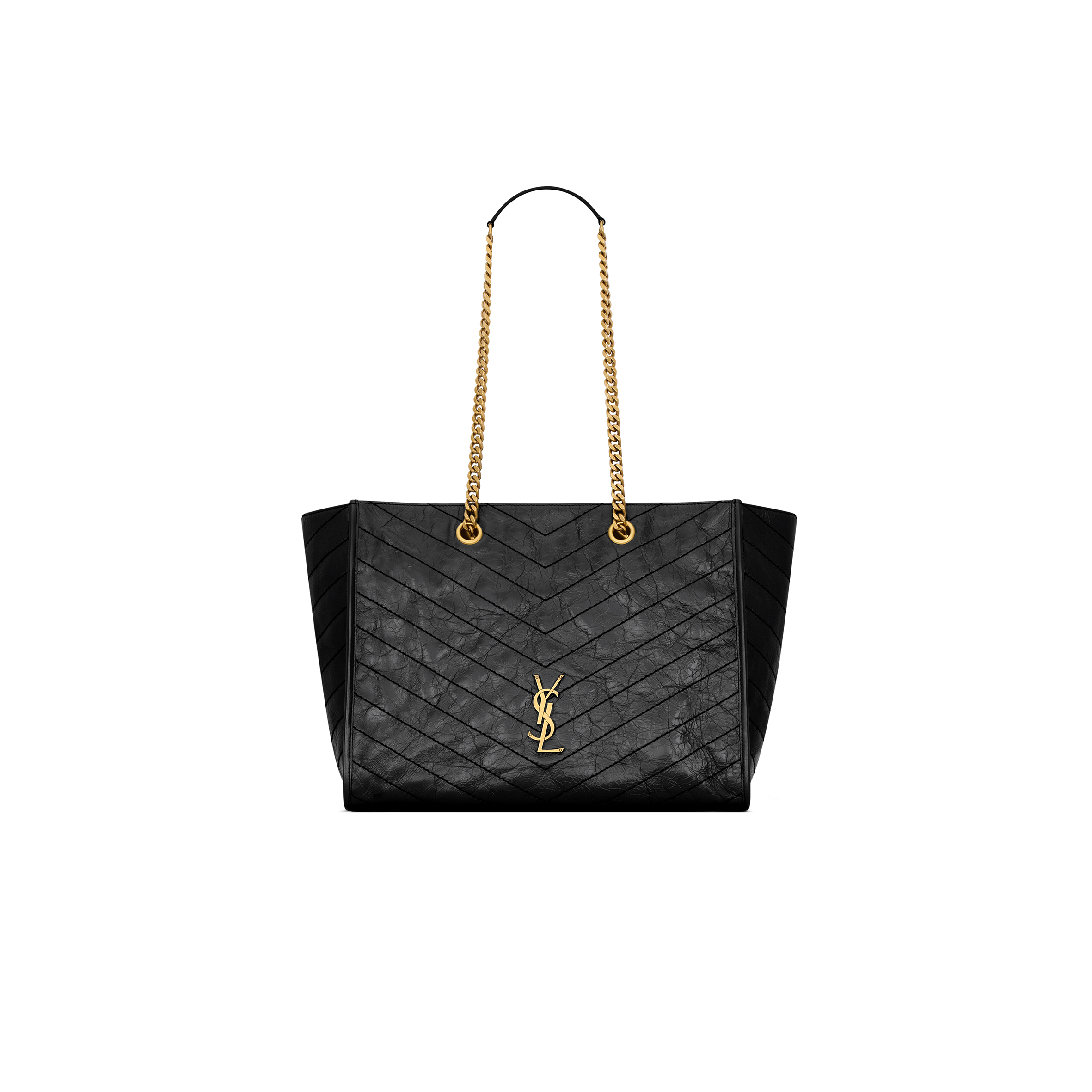 YSL NIKI SHOPPING IN VINTAGE LEATHER 8711510EN071000 (33*27*14cm)